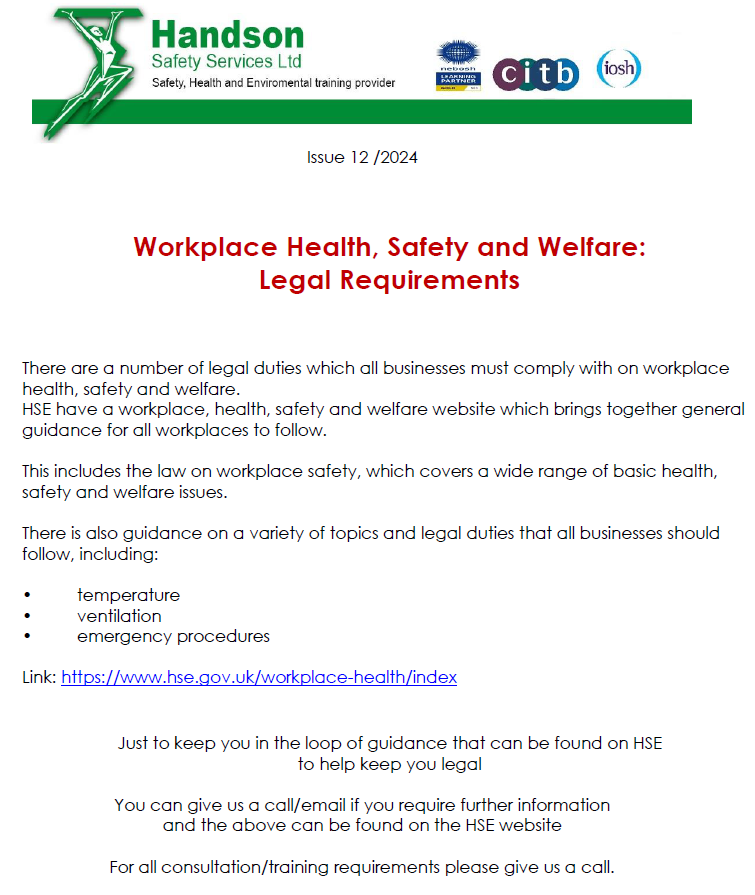 Latest News & Updates in Health and Safety